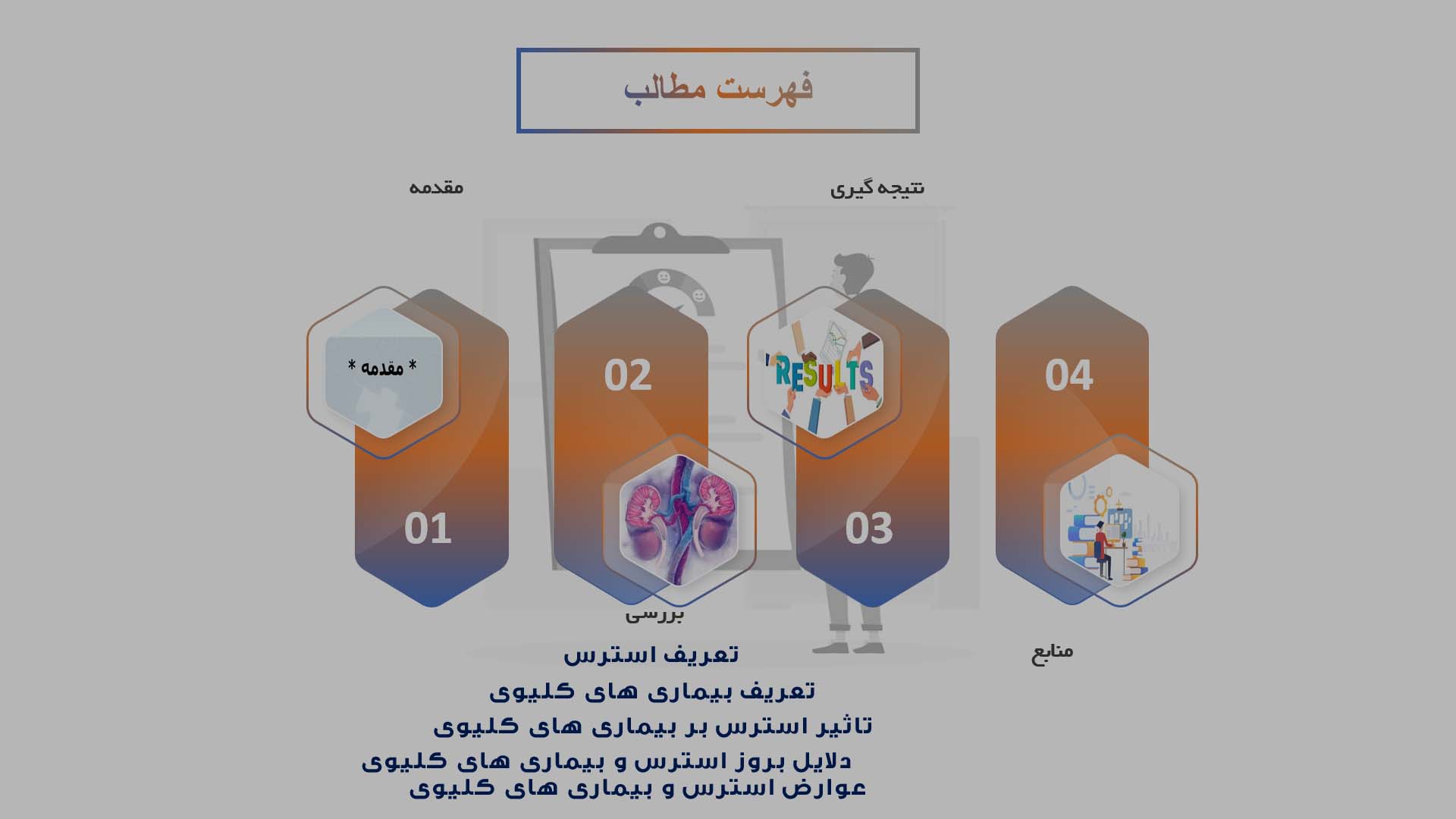 پاورپوینت در مورد رابطه استرس و بیماری‌های کلیوی